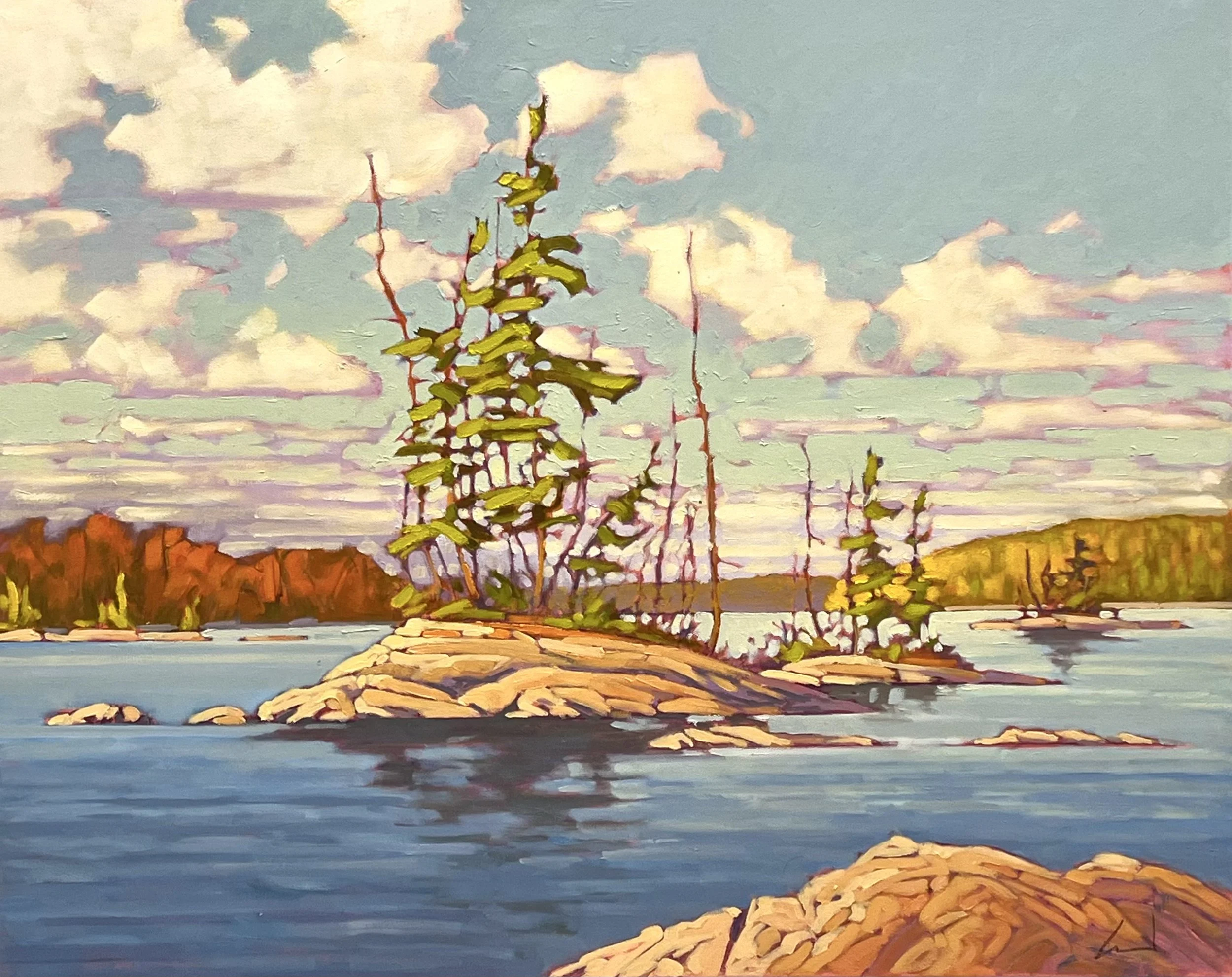  Glimpse of Fall 24 x 30 Oil on Canvas $ 2550																		 