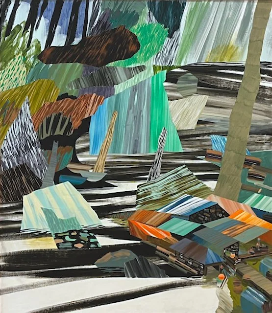  Sawtops 40 × 34 Acrylic on Canvas $ 4700 