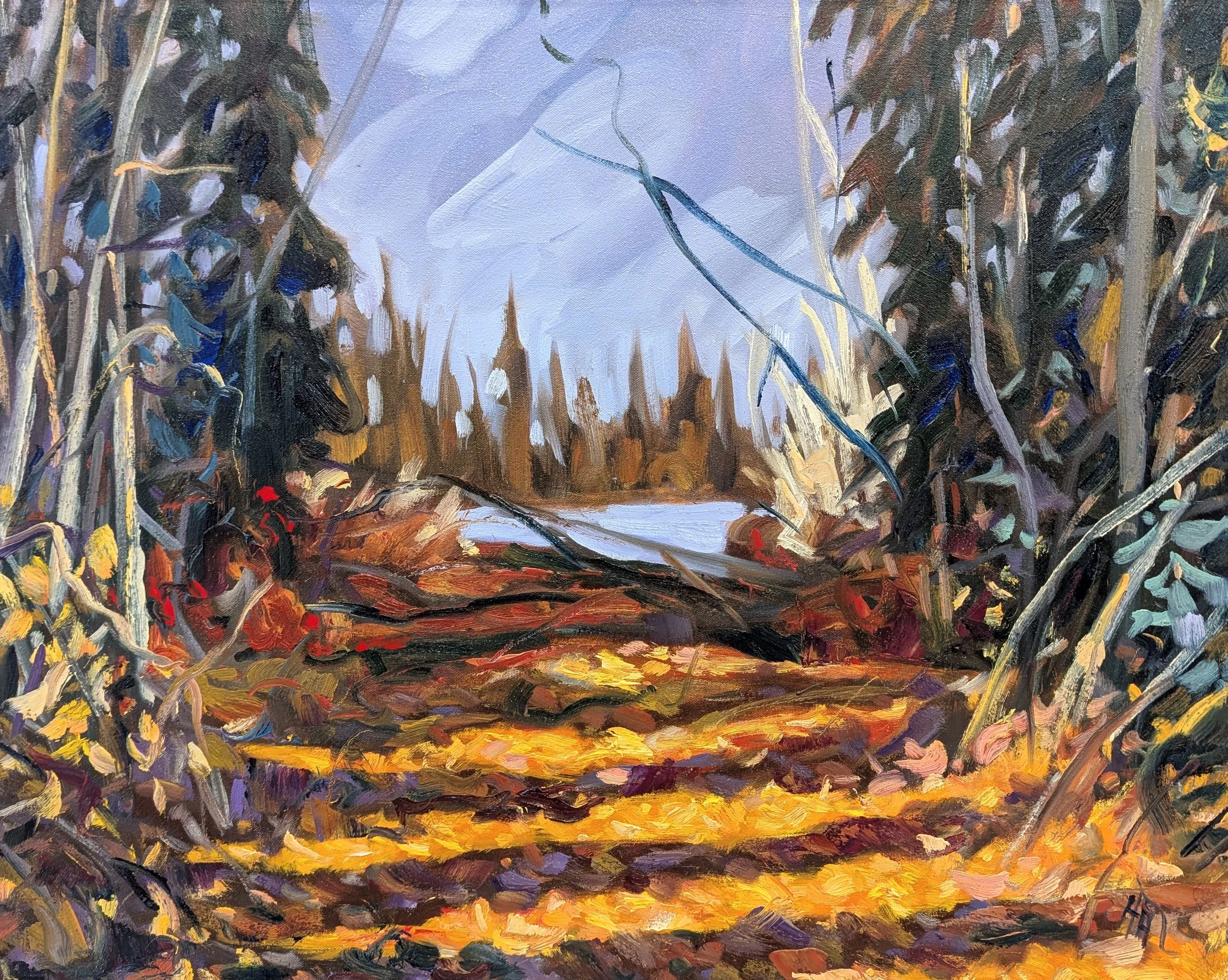  End of the Road 24 x 30  Oil on Canvas $ 3275 