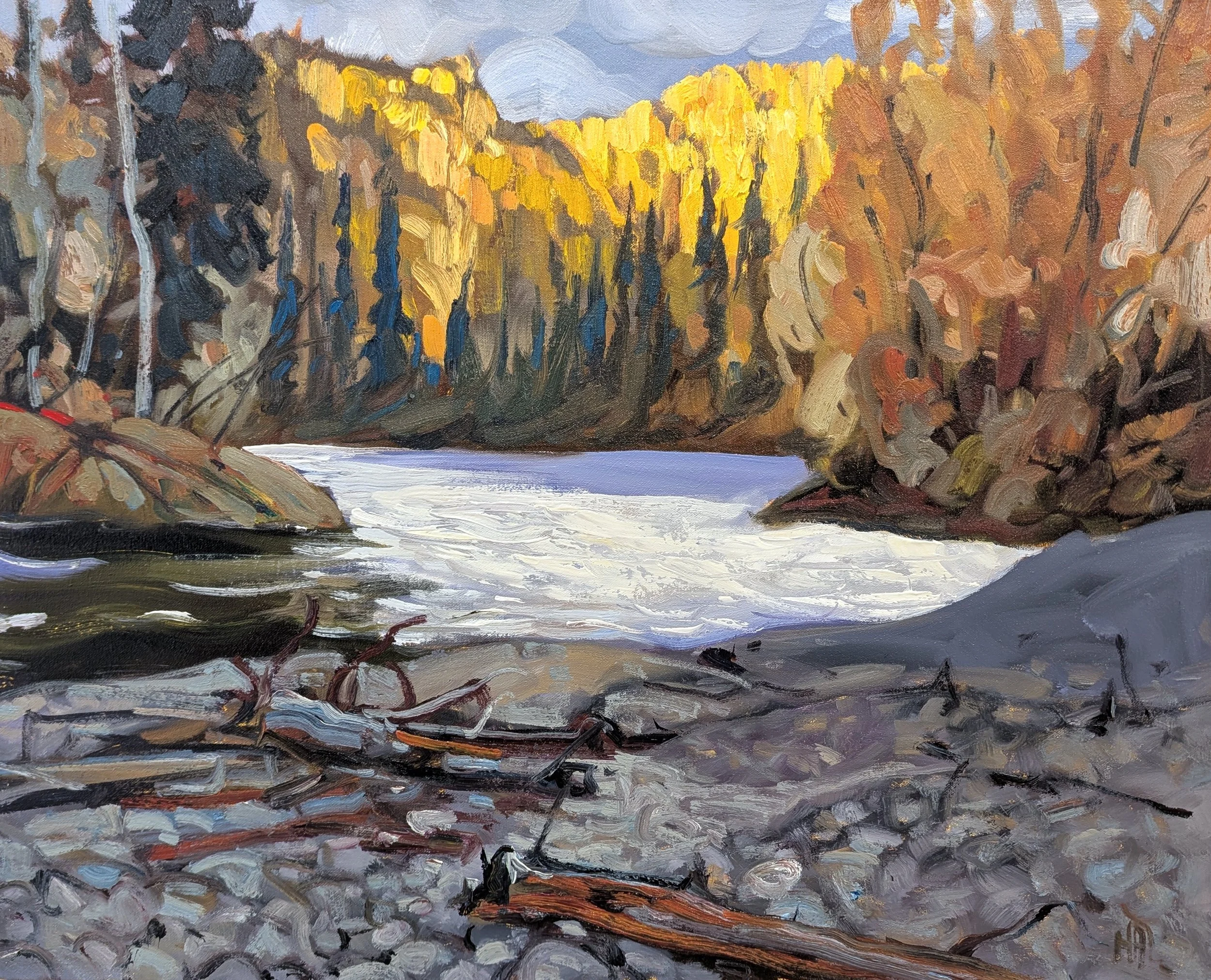  North Klondike Bridge 24 x 30  Oil on Canvas $ 3275 
