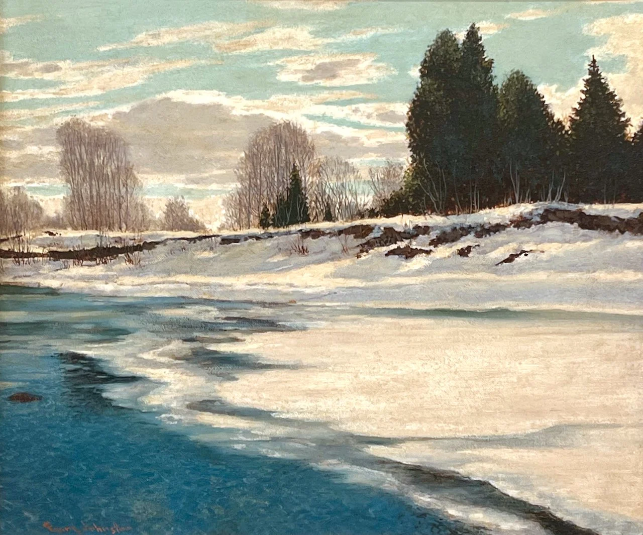  Smile of Spring 20 × 24 Inches Oil on Board C. 1940 