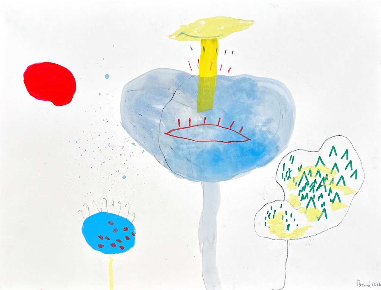  Planet Earth Series, #34 18 × 24 Mixed Media on Paper $ 1600 