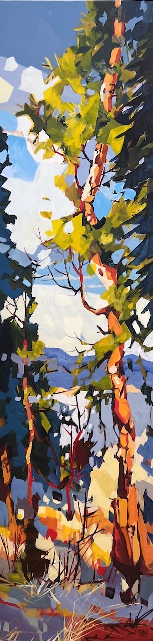  Pine Tree Blues	 72 x 18	 Acrylic on Canvas $ 5525 