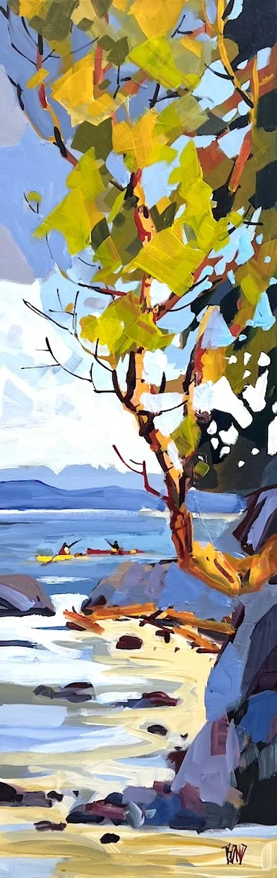  Coastal Waters 	 36 x 12	 Acrylic on Canvas	 $ 2910 