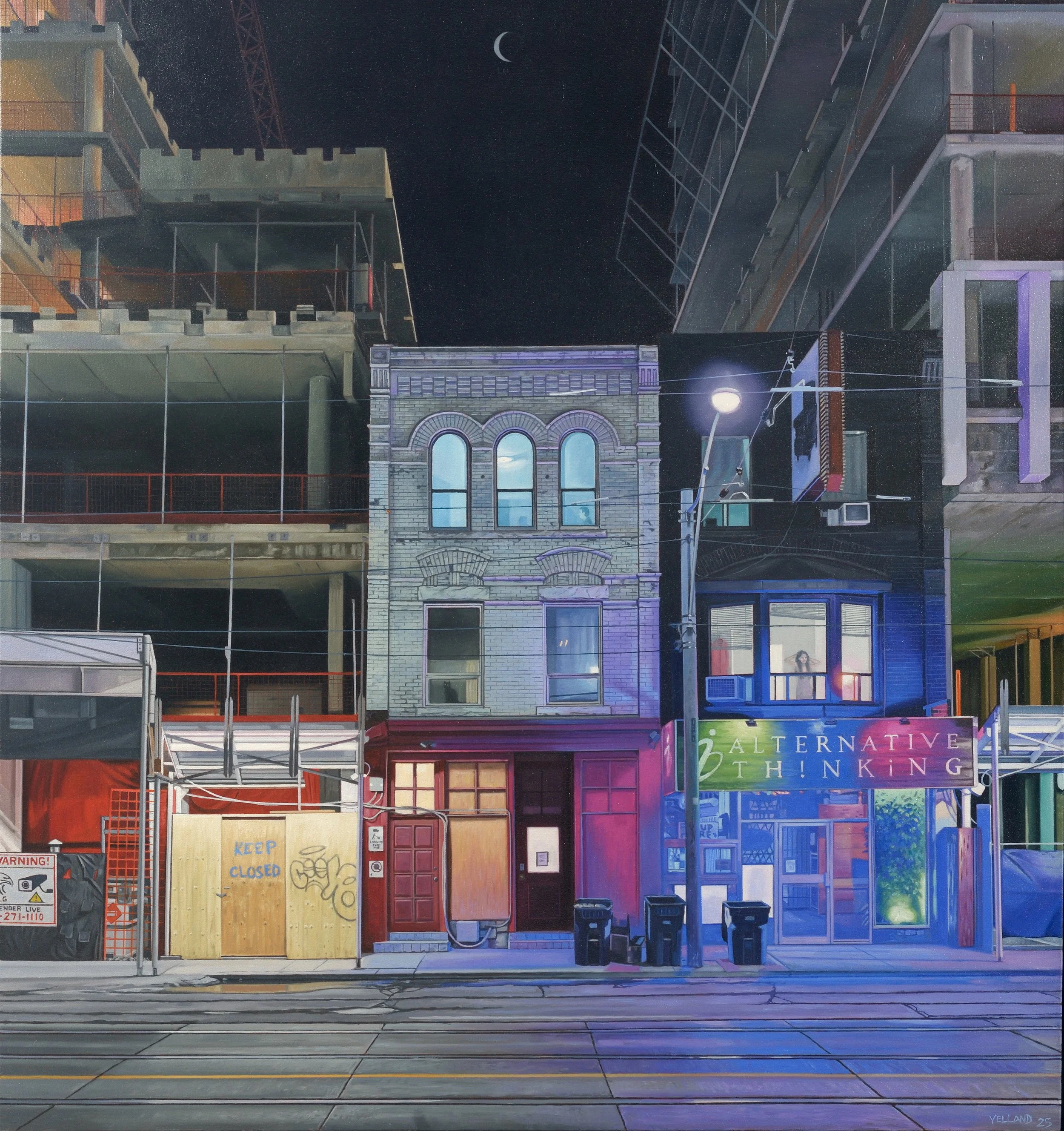  Closing In 40 x 36  Oil on Canvas SOLD 