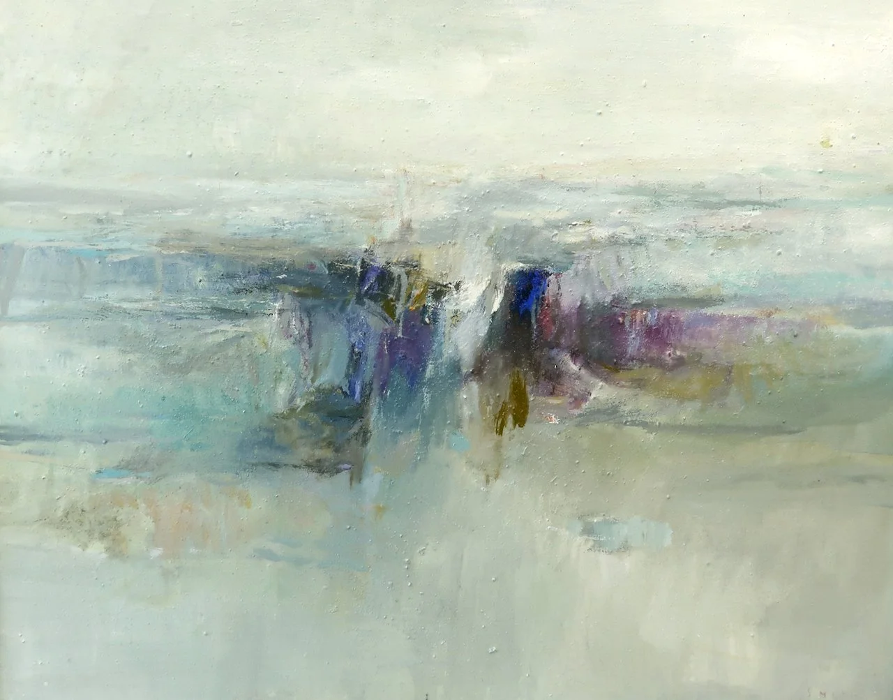  Gordon Smith	 Untitled 28 x 35	 Oil on Canvas C.1960																		 