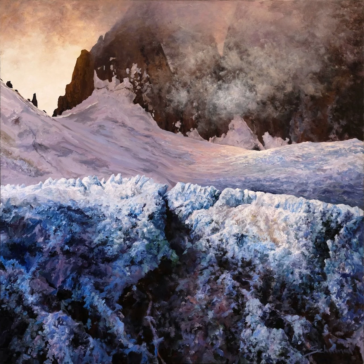  Tim Schumm Glacial Edge 48 x 48	 Acrylic on Canvas	 $ 9500 