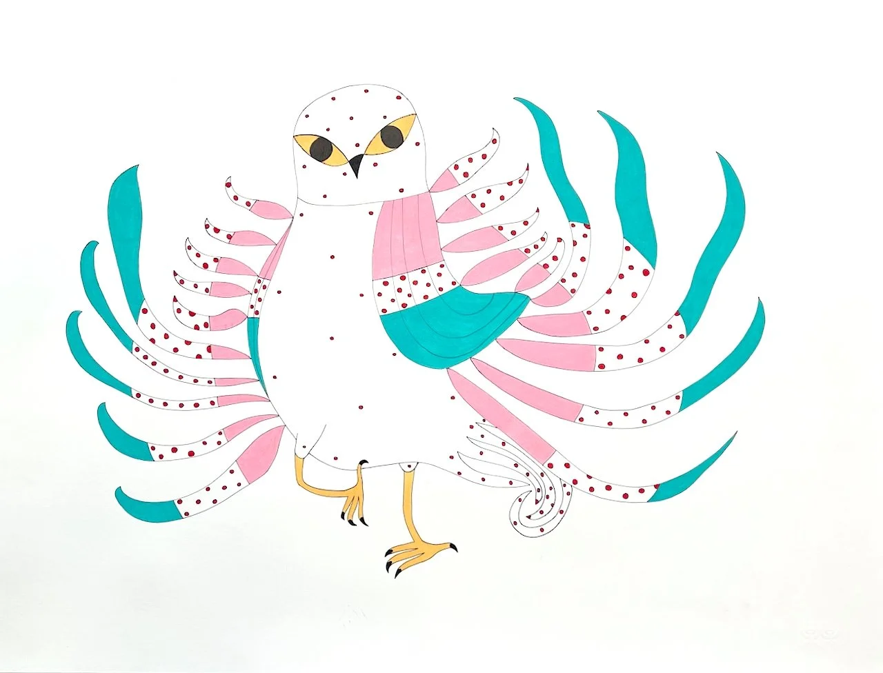  Untitled (Pink Bird) 23 × 30 Coloured Pencil, Ink #219-0505 $ 2475  