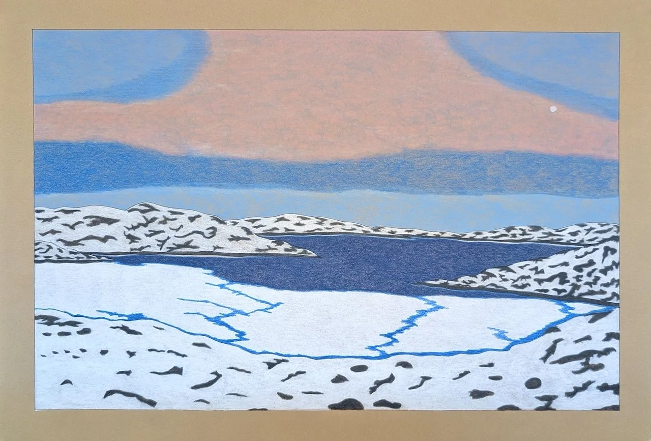  Valley Views 15 × 22.25 Coloured Pencil #191-0834 $ 1050 
