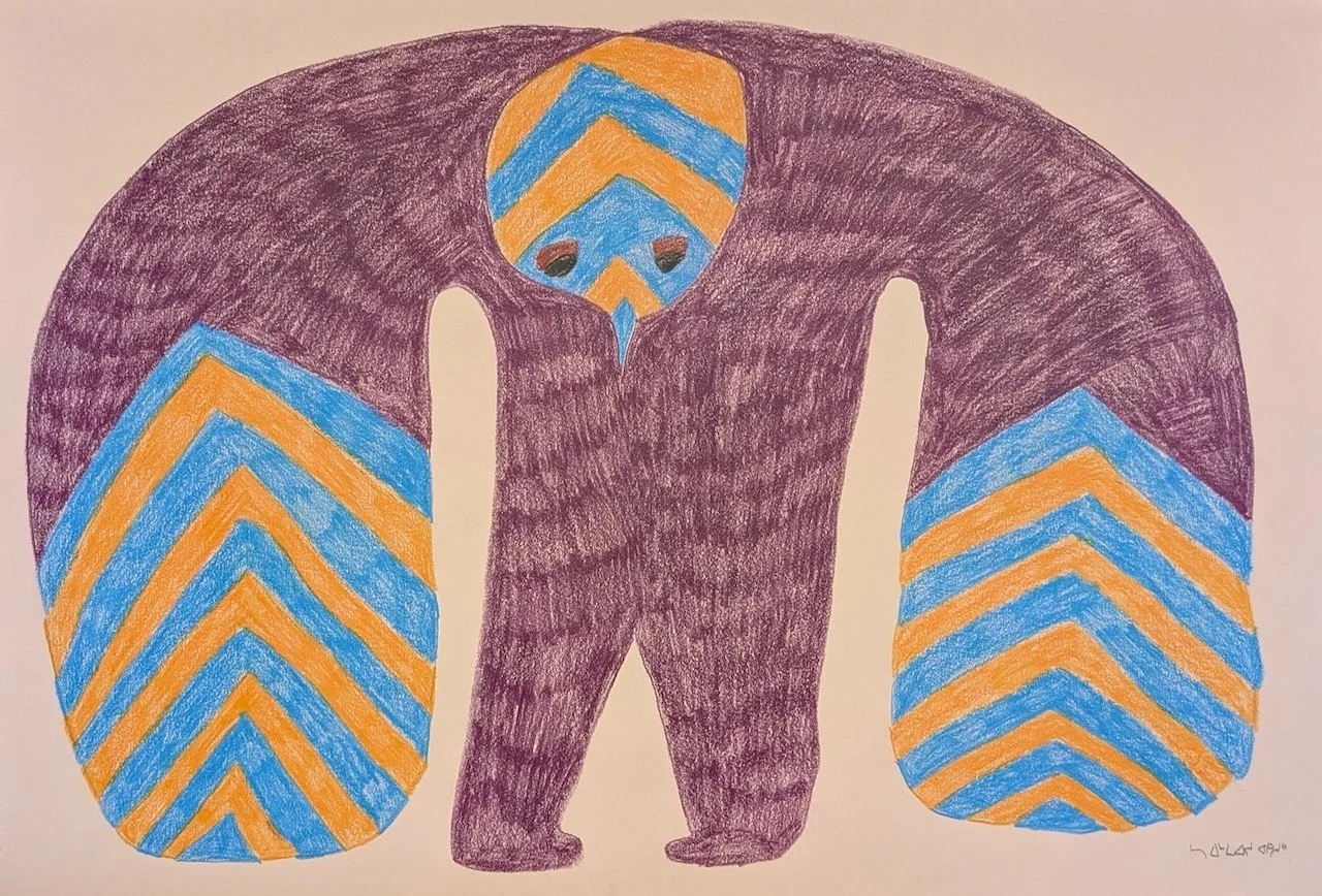  Untitled (Purple Bird) 15 × 22 Coloured Pencil #198-0435 $ 1350 