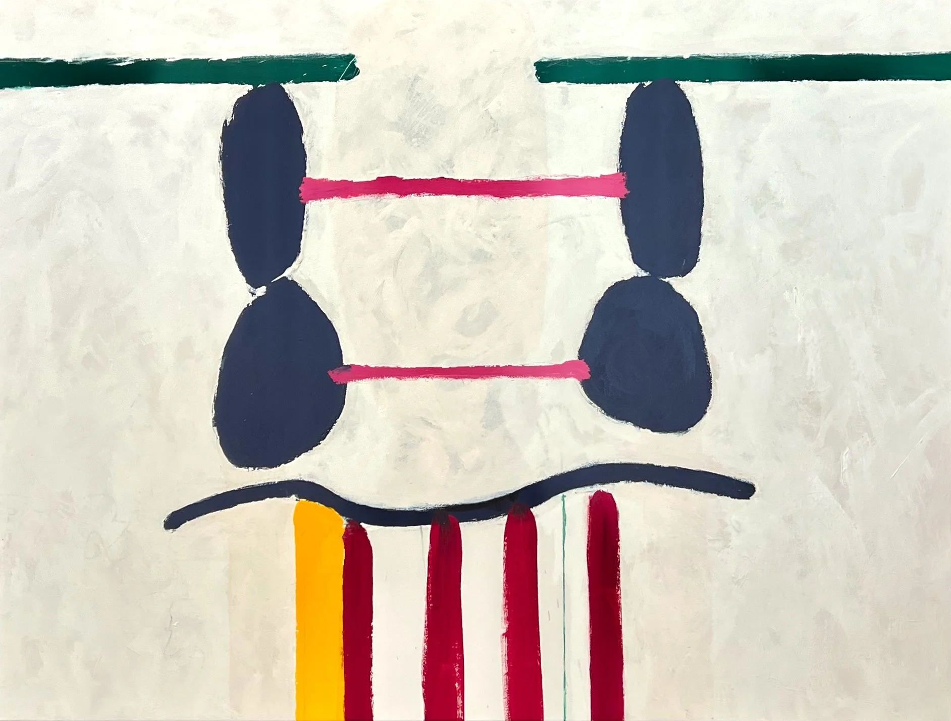  Magic Moors 50 x 62.25&nbsp; Acrylic on Canvas 1985 