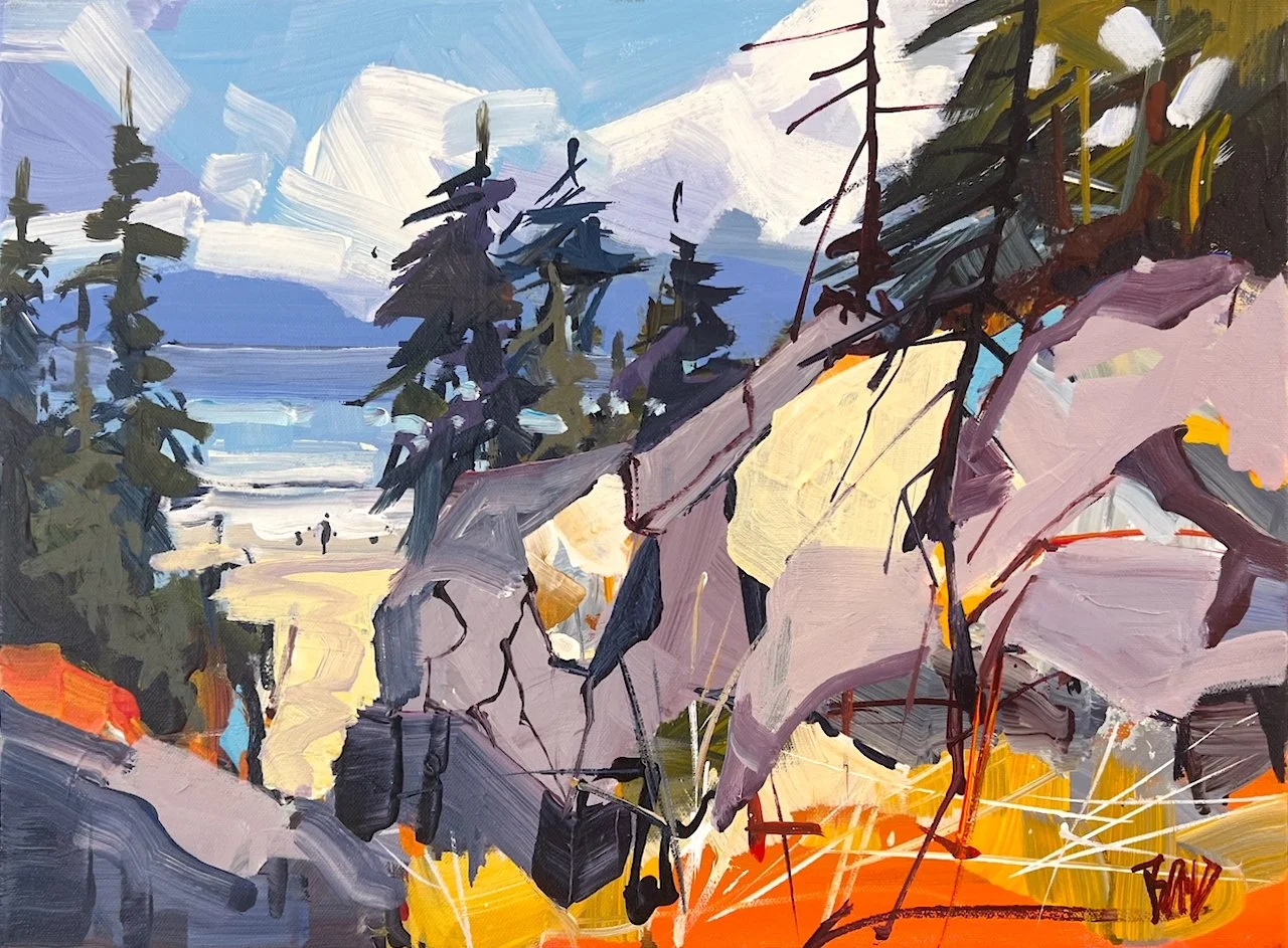 Rick Bond - Above Juan de Fuca Beach - 12 x 16 - AC.jpeg