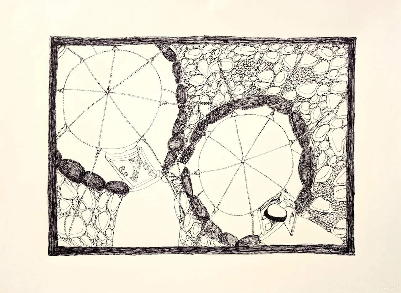  Untitled (Summer Tent - Airport) 20 × 26 Ink on Paper #148-1034 2007 SOLD 