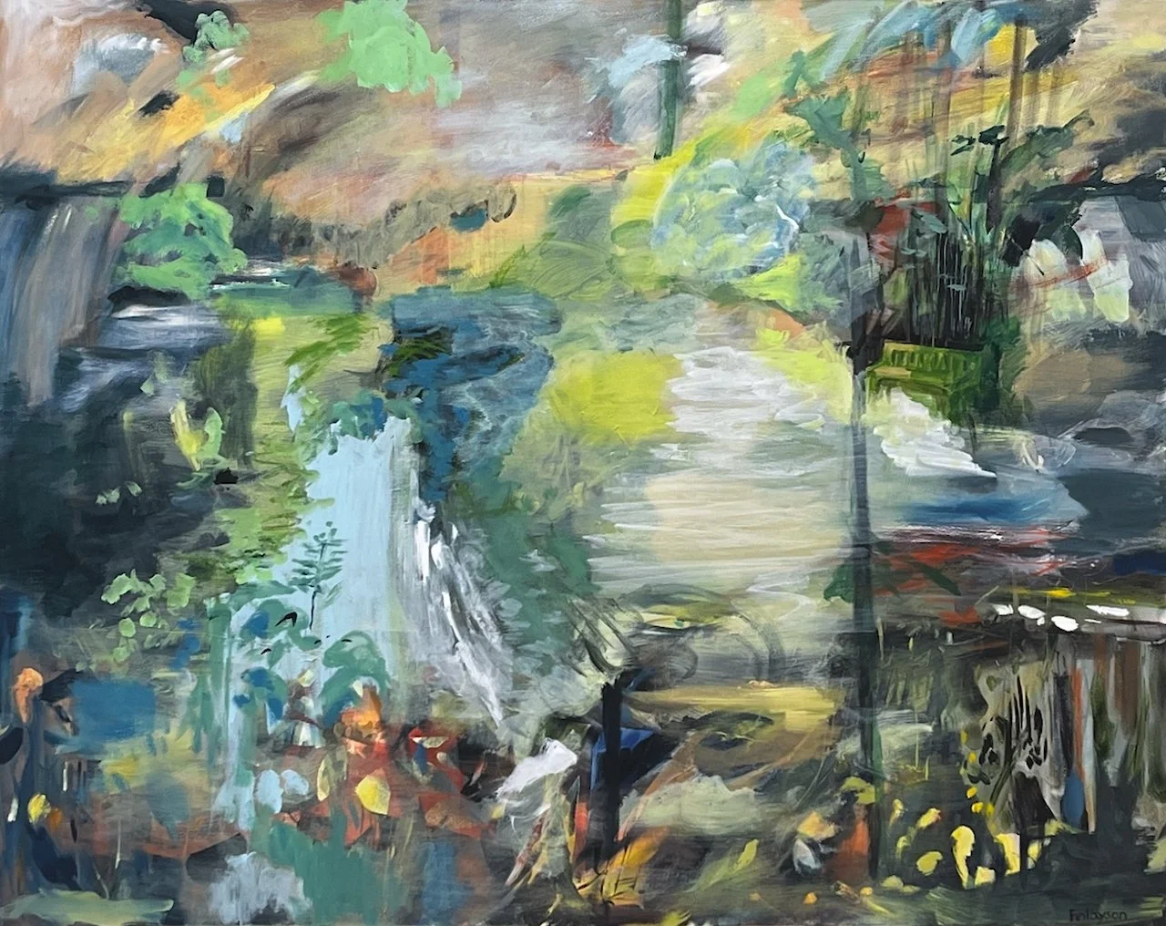  Saanich - Next to HCP Gardens 48 x 60 Acrylic on Canvas&nbsp; $ 9000 