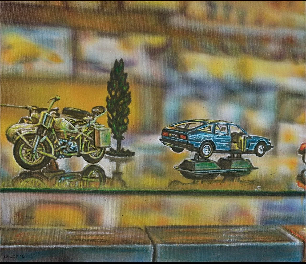  Blue Car 12 x 16 Oil on Canvas $ 4200 