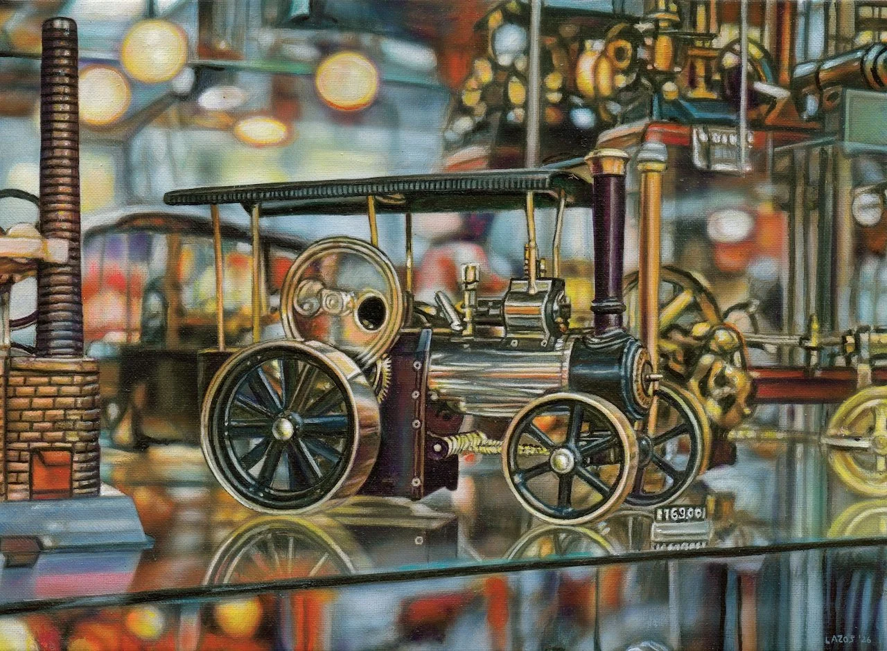  Steam Locomotive 12 x 14 Oil on Canvas $ 4200 