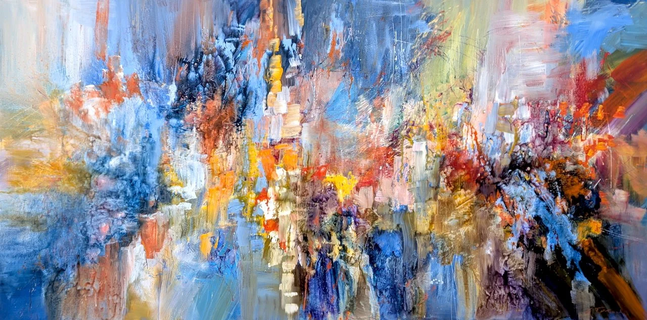  J. Haydn, The Seven Last Words, Largo 48 x 96  Acrylic on Canvas $ 9700 