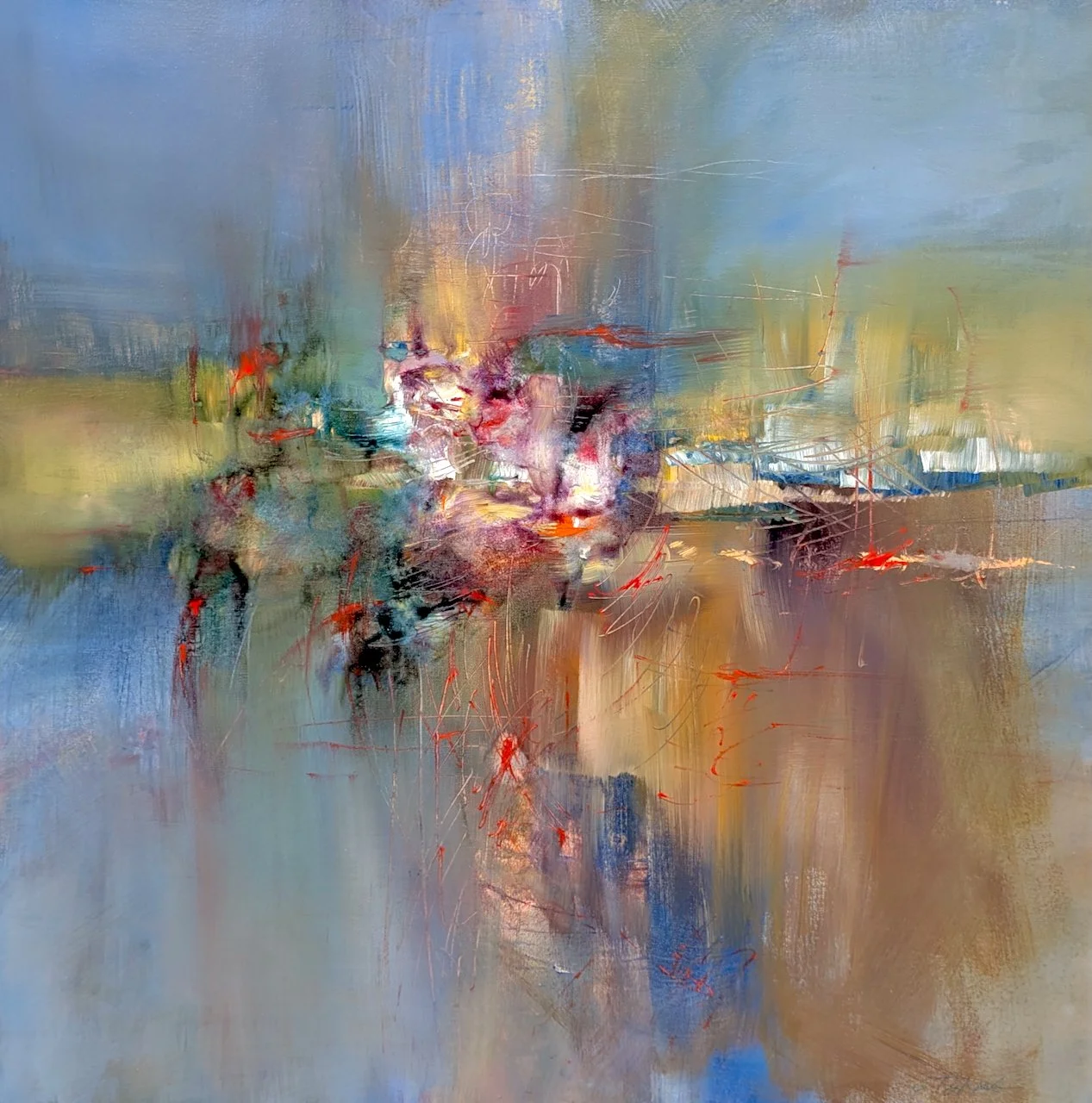  R. Schumann, Kinderszenen, No. 7, Träumerei 36 x 36  Acrylic on Canvas SOLD 