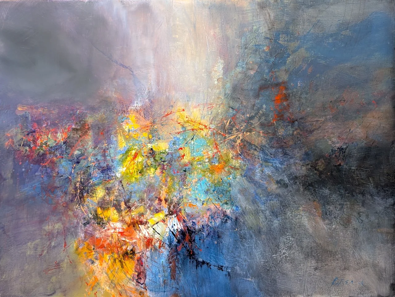  Anton Bruckner, Motet IX| 36 x 48  Acrylic on Canvas $ 5100 