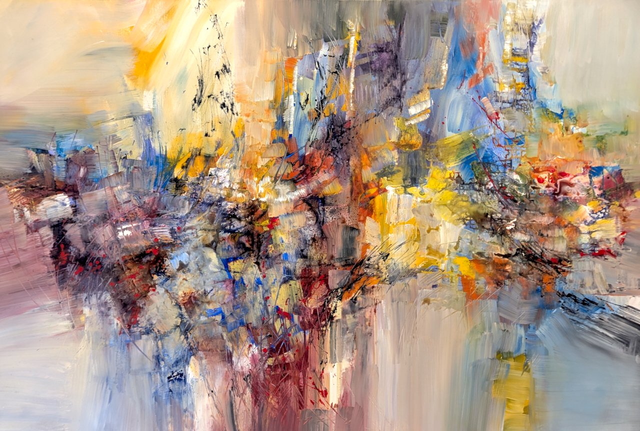  Franz Schubert -String Quintet Major 48 x 72 Acrylic on Canvas $ 7900 