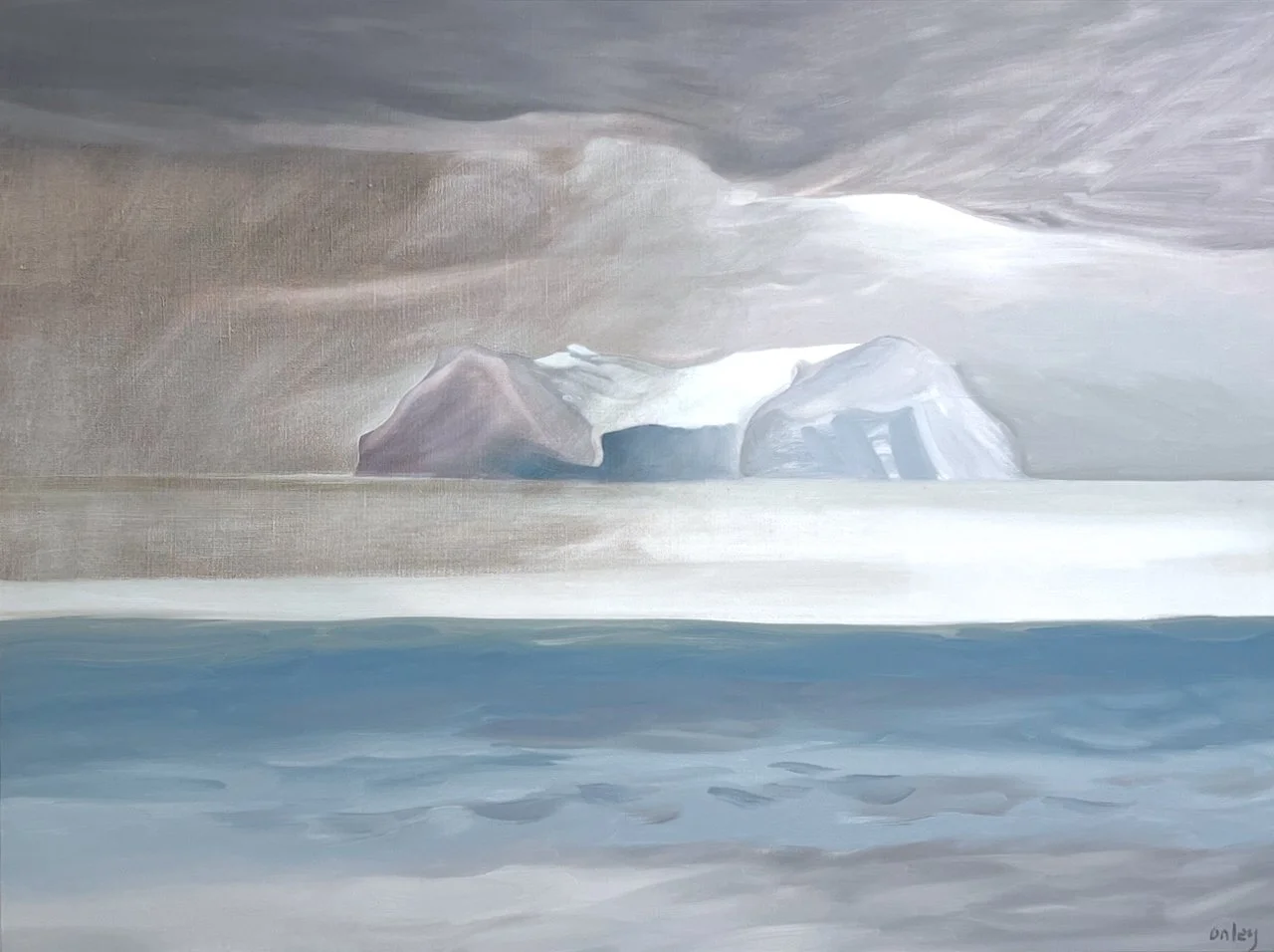  Grounded Iceberg, Baffin Bay 30 x 40 Oil on Canvas 1986  