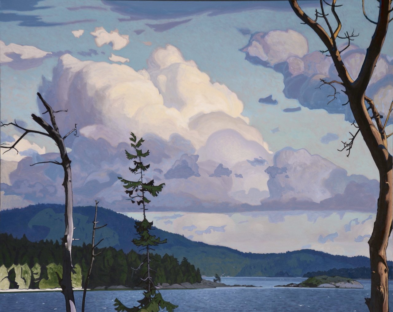  Thunderheads Over Bowen Island 48 x 60  Acrylic on Canvas $18,000 