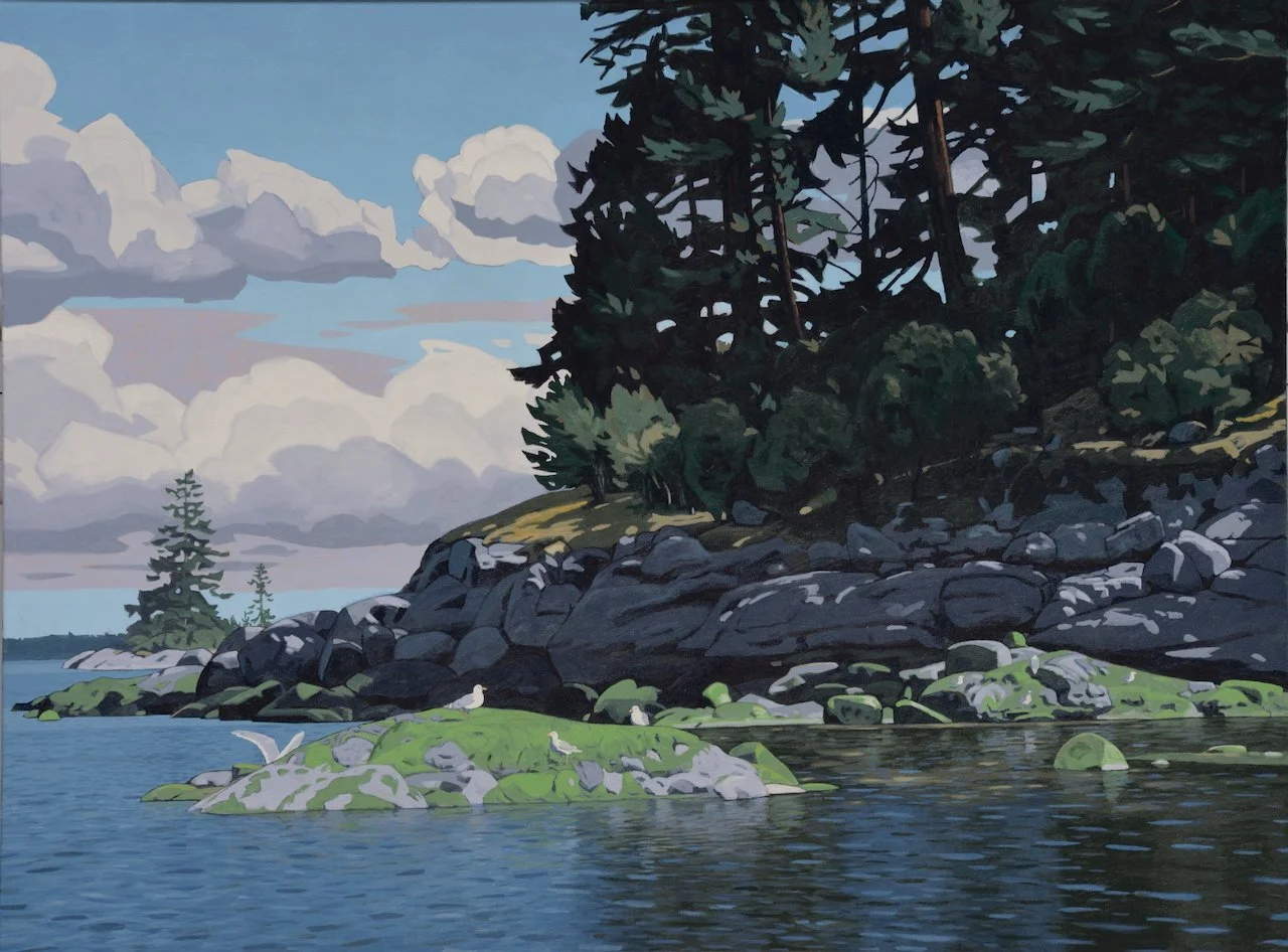  When the Tide is Out, the Table is Set 36 x 48  Acrylic on Canvas SOLD 