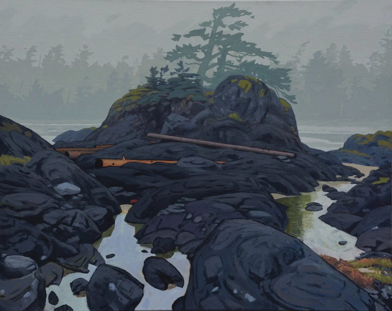  Tofino Grey 24 x 30   Acrylic on Canvas SOLD 