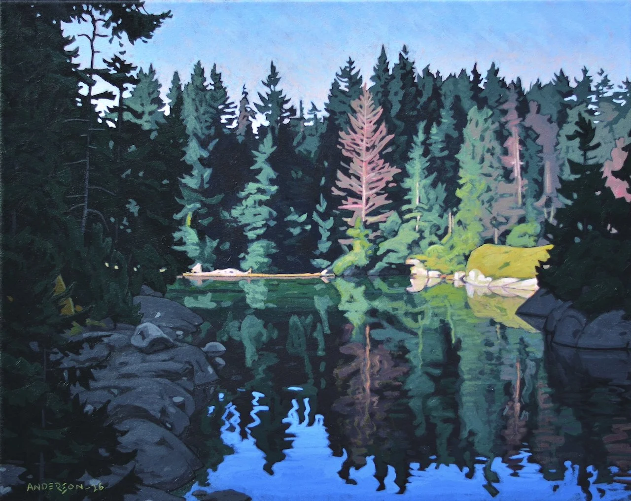  Crystal Clear 16 x 20  Acrylic on Canvas SOLD 
