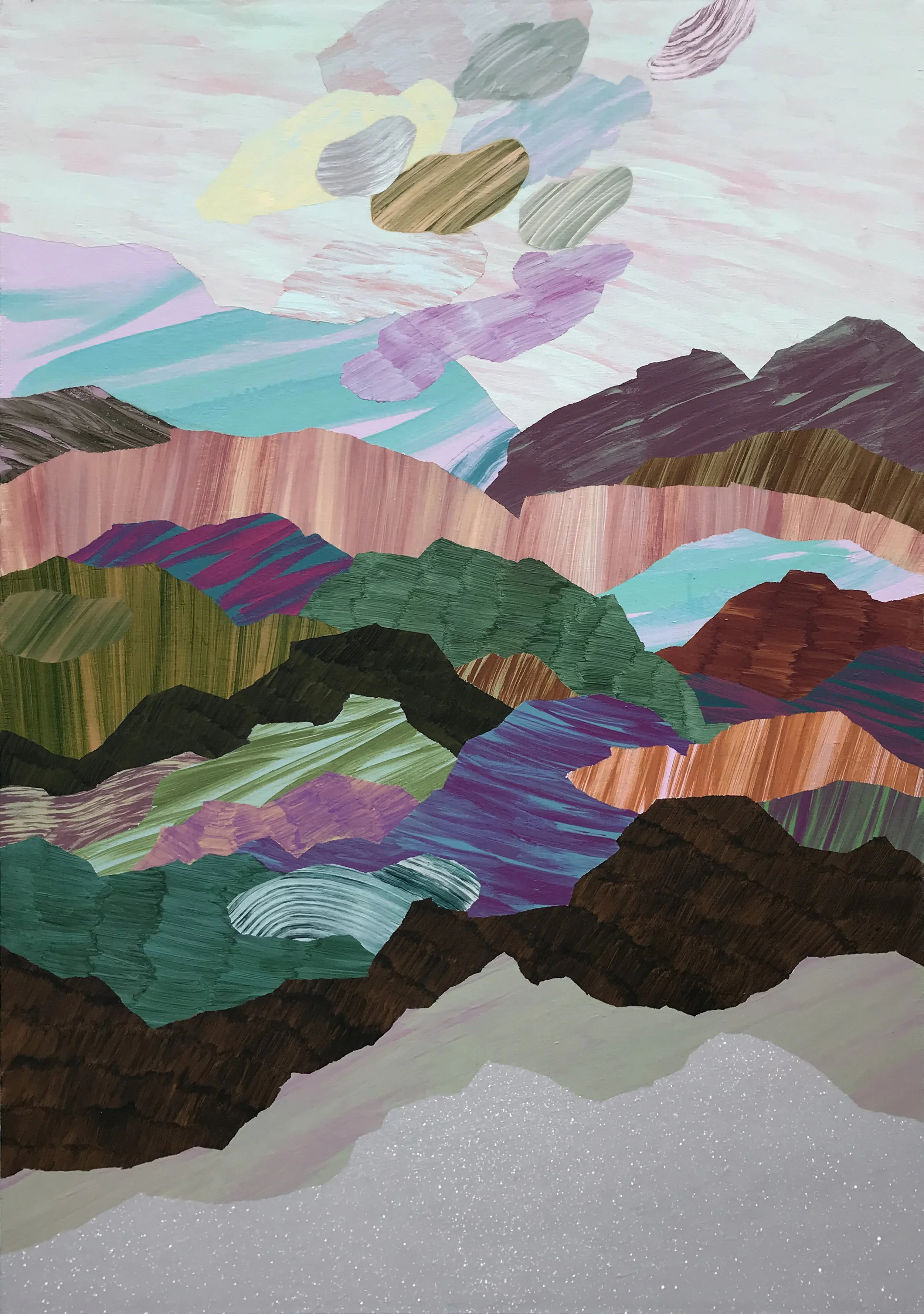  Wishing Well 36 × 24  Acrylic on Canvas $ 4100 