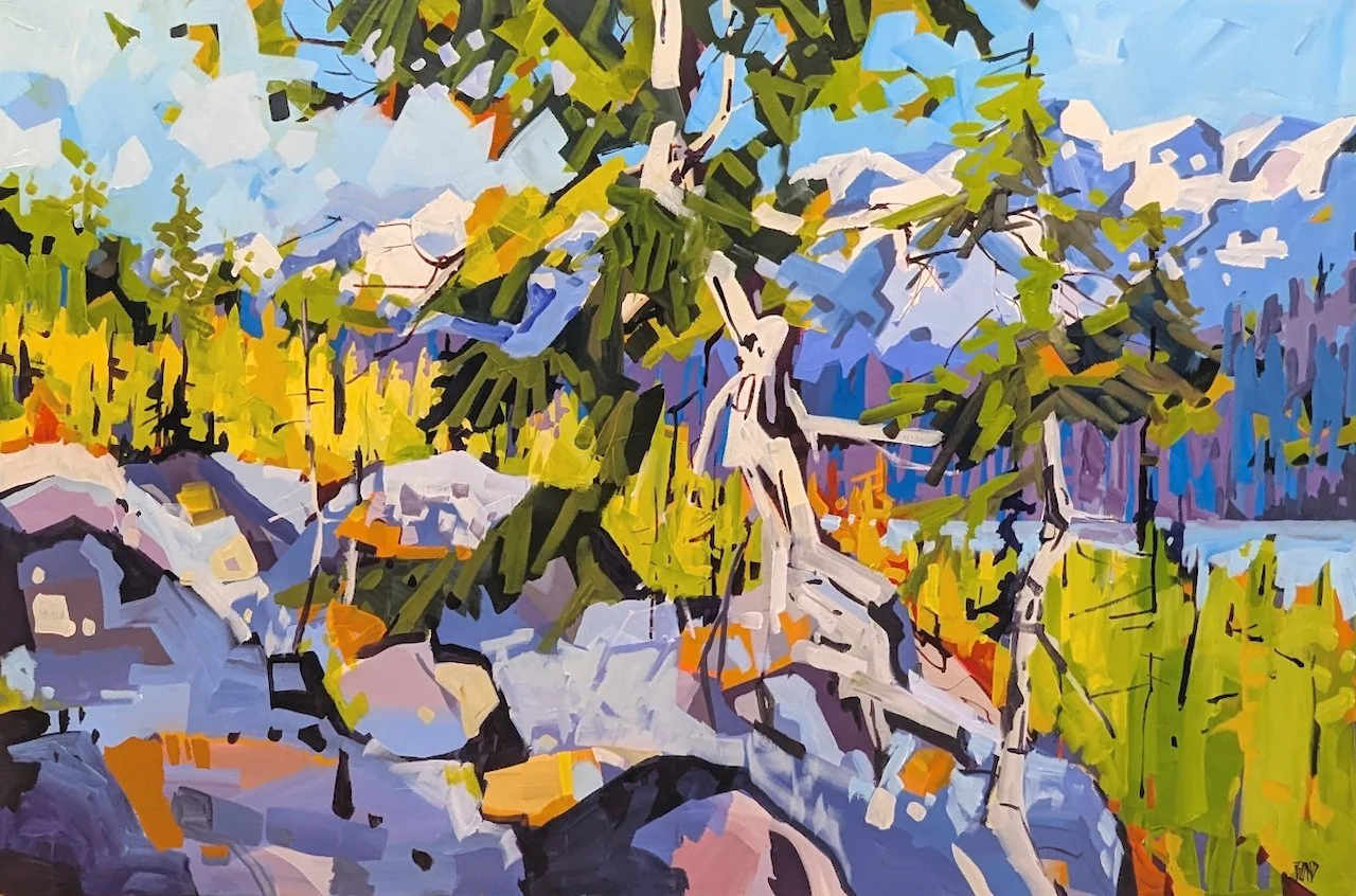  White Fir 40 x 60  Acrylic on Canvas $ 8295 