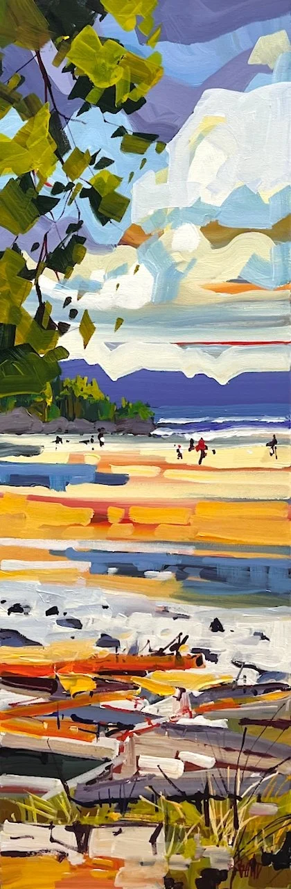  Long Tide 36 x 12  Acrylic on Canvas SOLD 