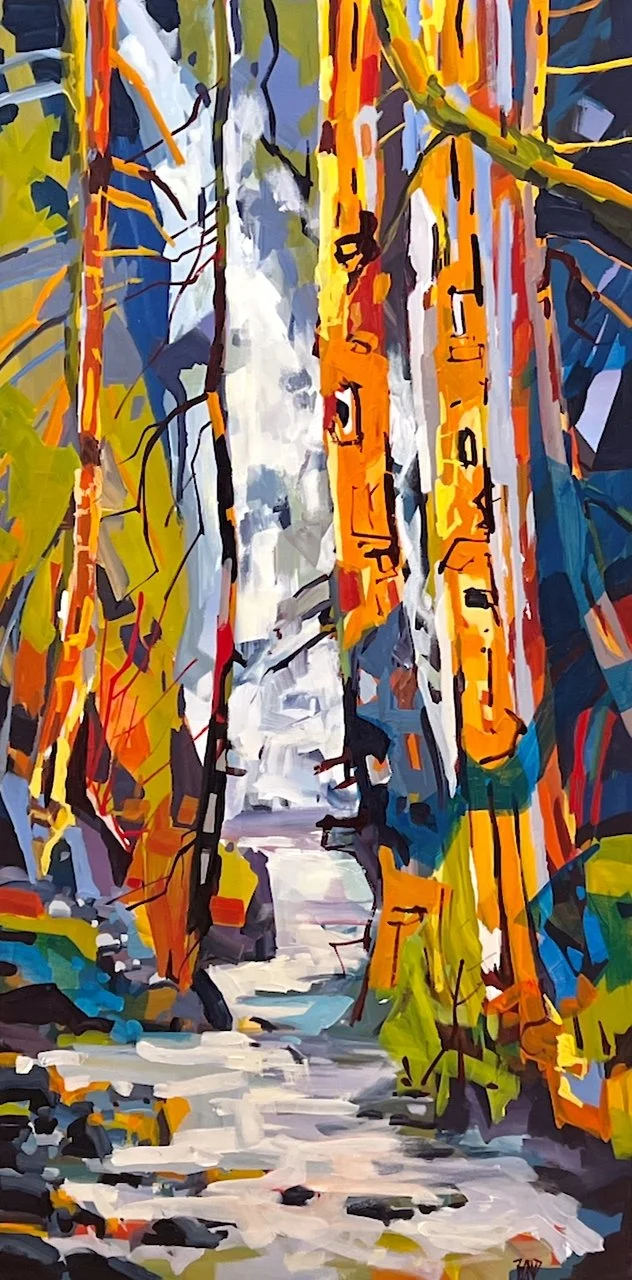  Wilderness Cascade 48 x 24 Acrylic on Canvas $ 5050 