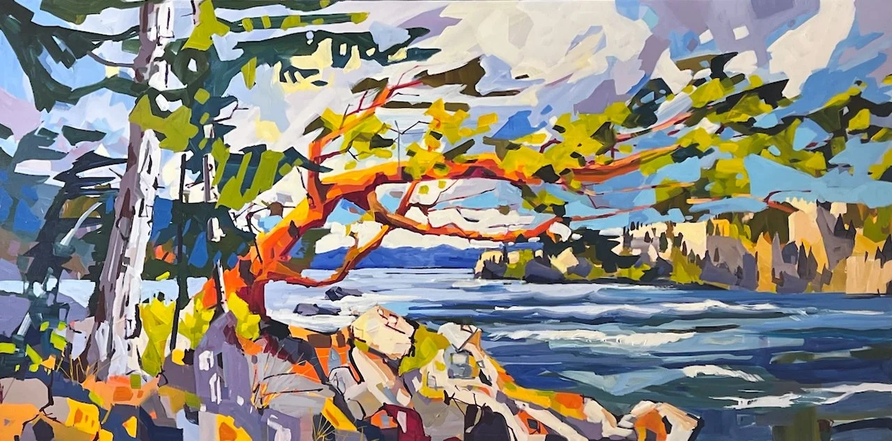  Lake Winds 36 x 72  Acrylic on Canvas SOLD 