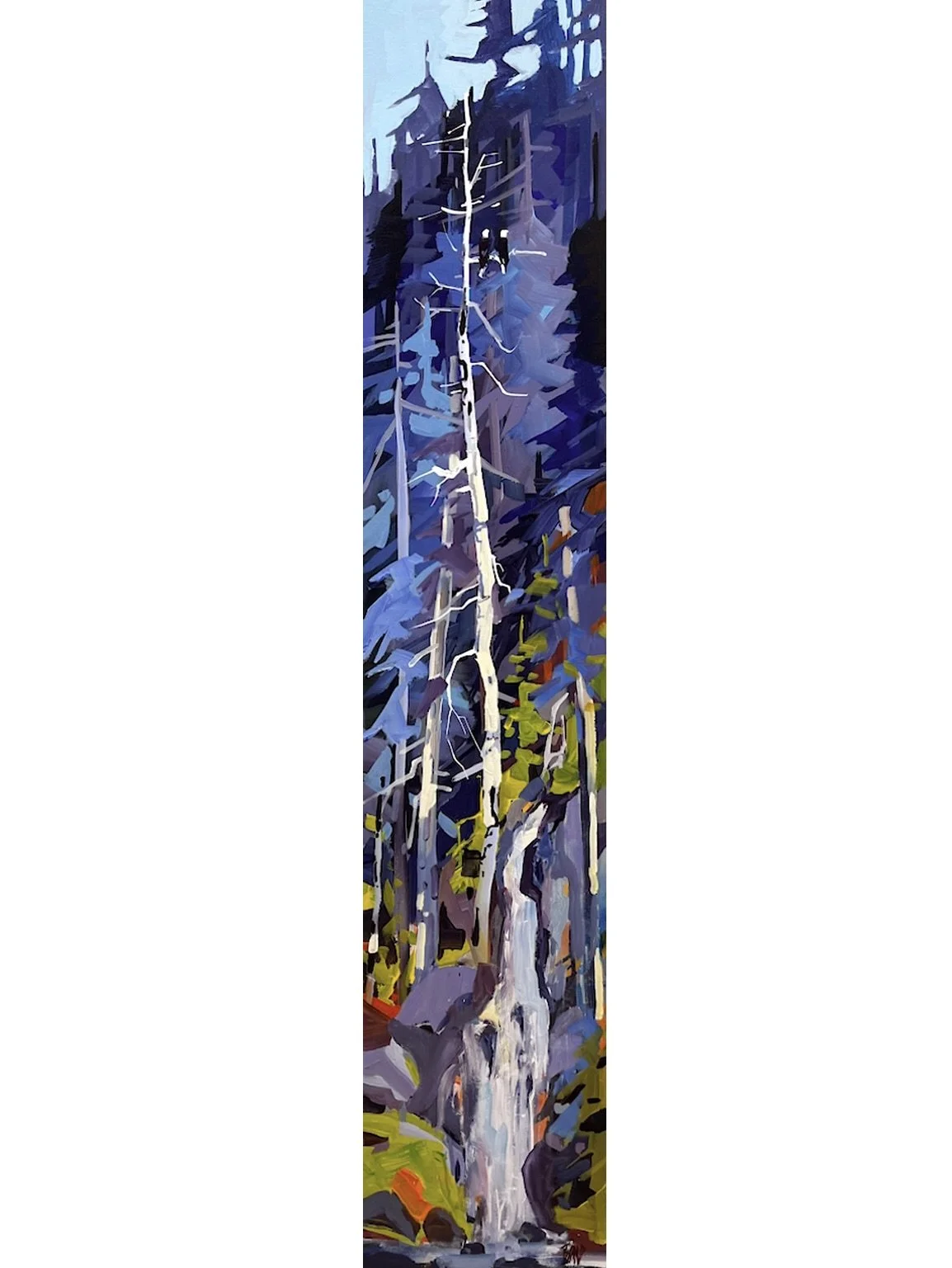  Hidden Falls 60 x 12  Acrylic on Canvas $ 4040 