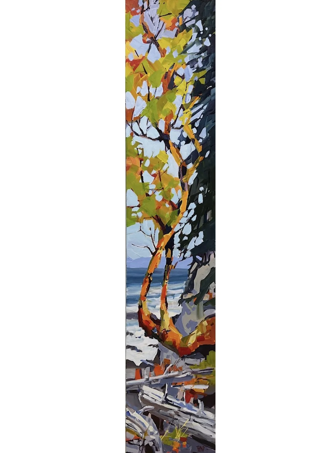  Madrona Breeze 60 x 12  Acrylic on Canvas SOLD 
