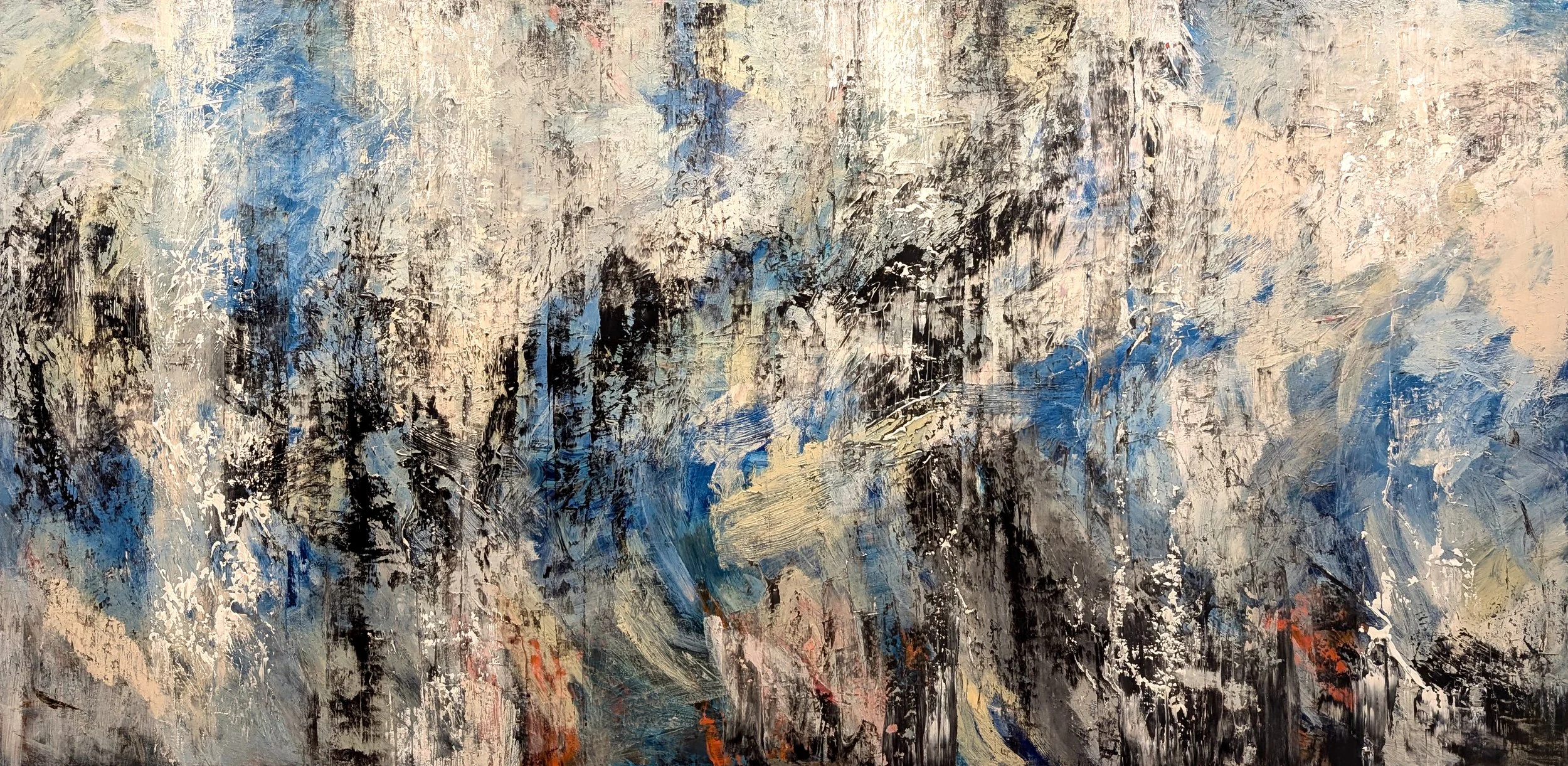  Quiet Forces 48 × 96  Acrylic on Canvas $ 10,900 