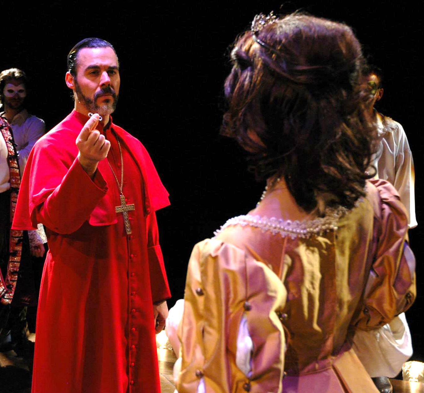 "Cardinal Richelieu" in THE THREE MUSKETEERS, with Julia Frey Photo by Alexander Burns
