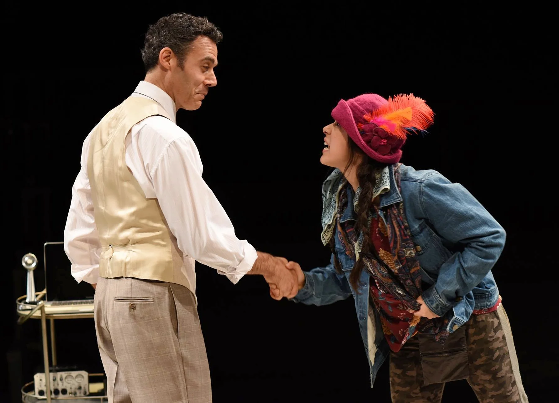 As "Henry Higgins" with Leigha Kato as "Eliza Doolittle" in MY FAIR LADY at Quintessence Theatre Group. Photo by Shawn May.