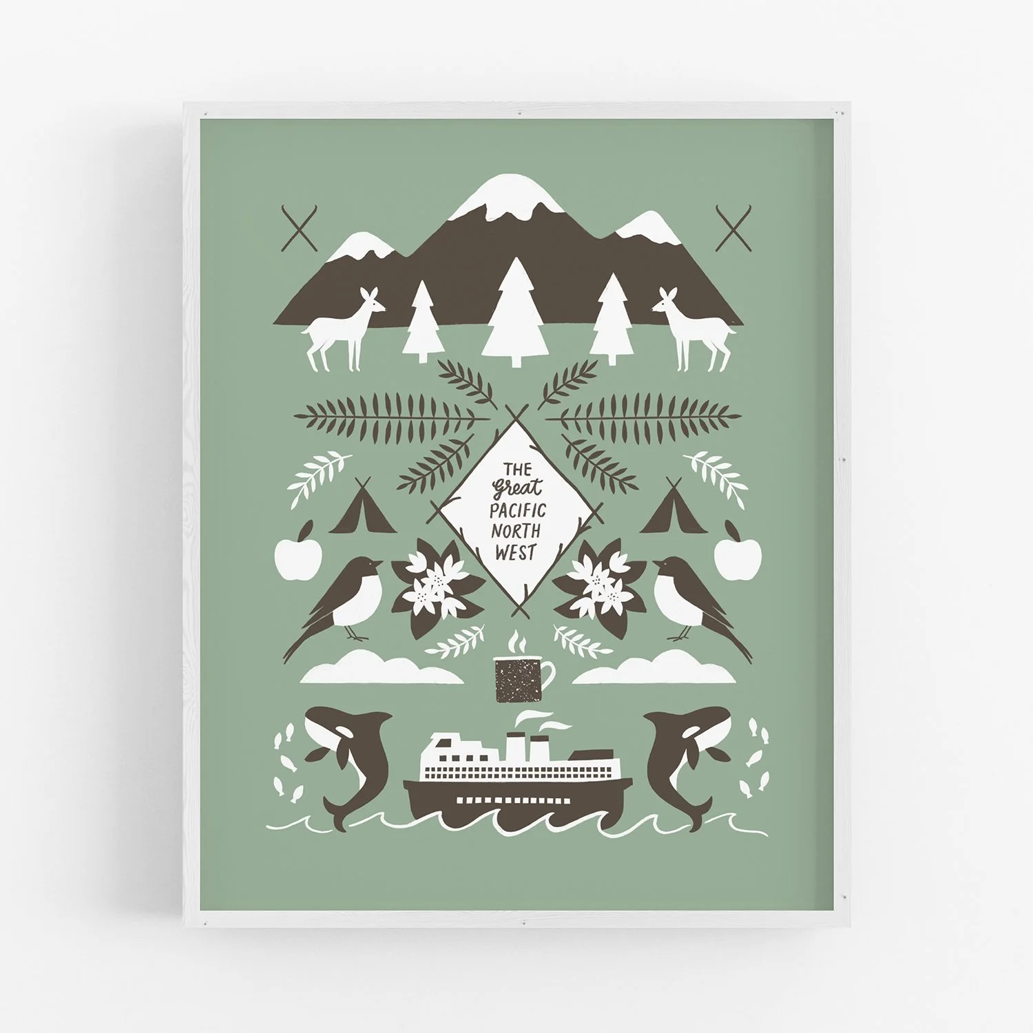 PNW Art Print / Sage