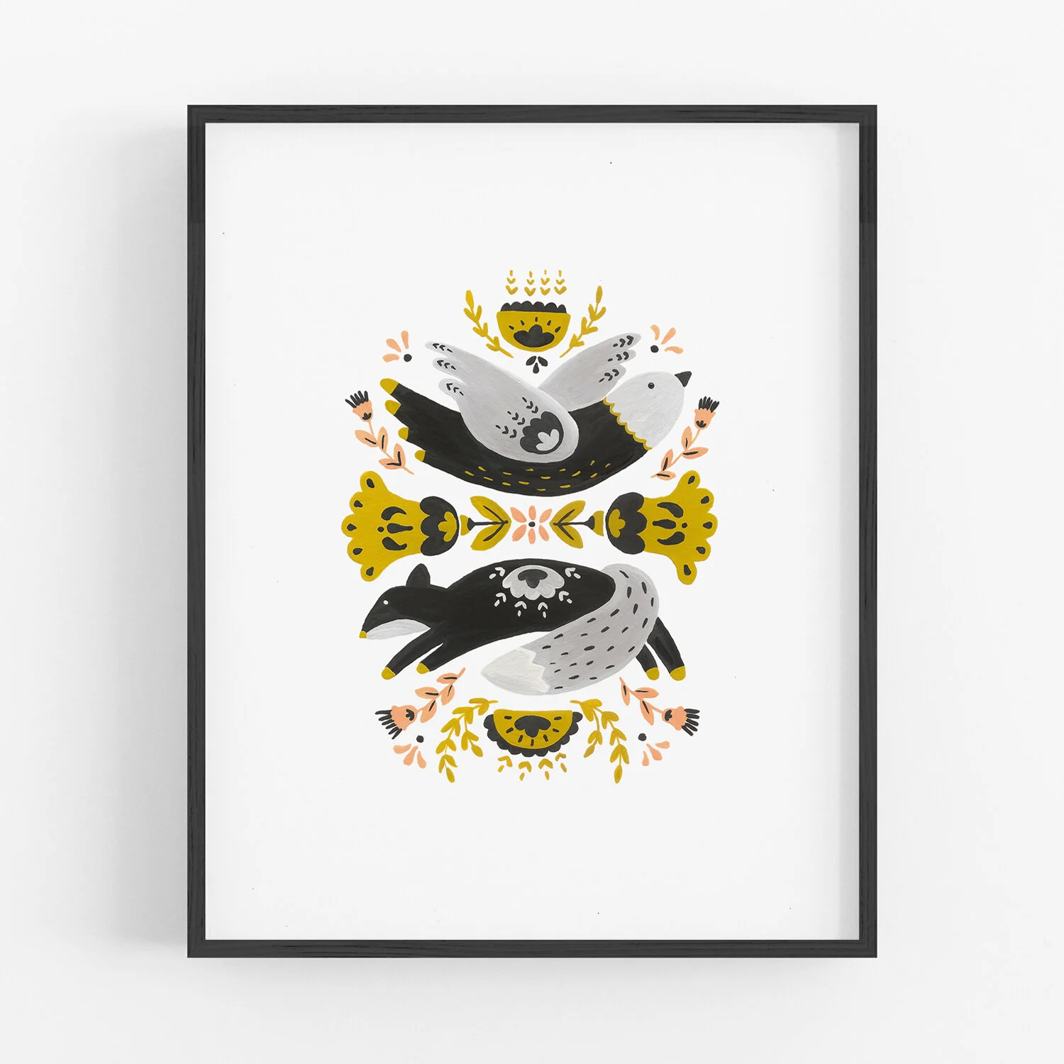 Bird + Fox Art Print