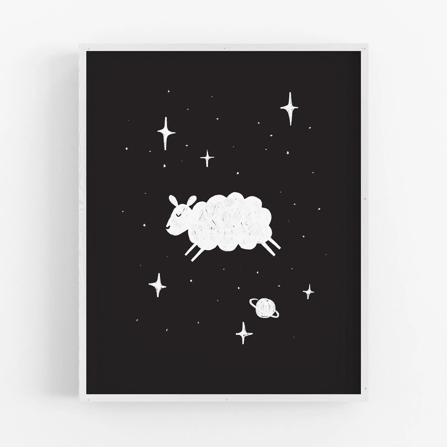 Sleepy Sheep Art Print