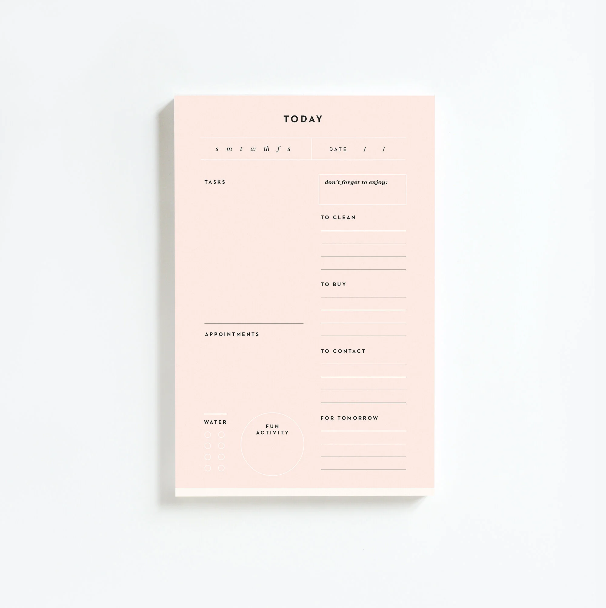 Daily Planner Notepad