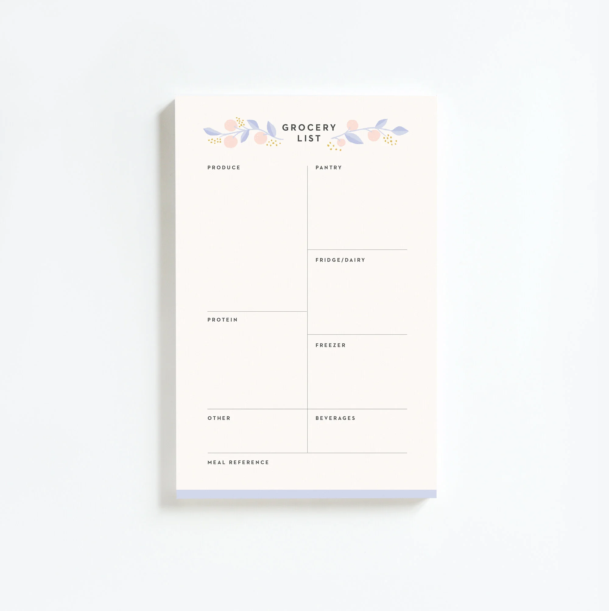 Grocery List Notepad