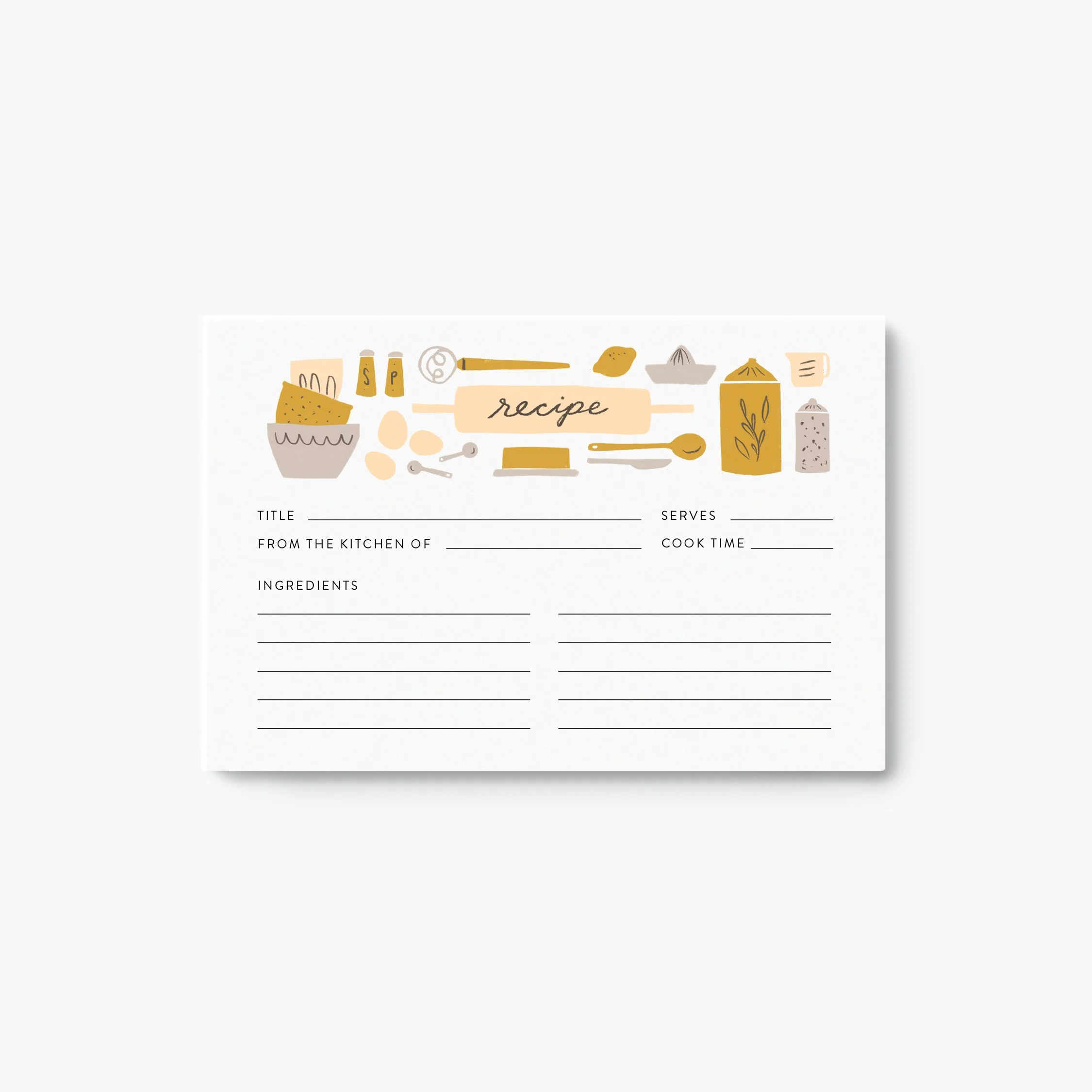 Baking Recipe Cards