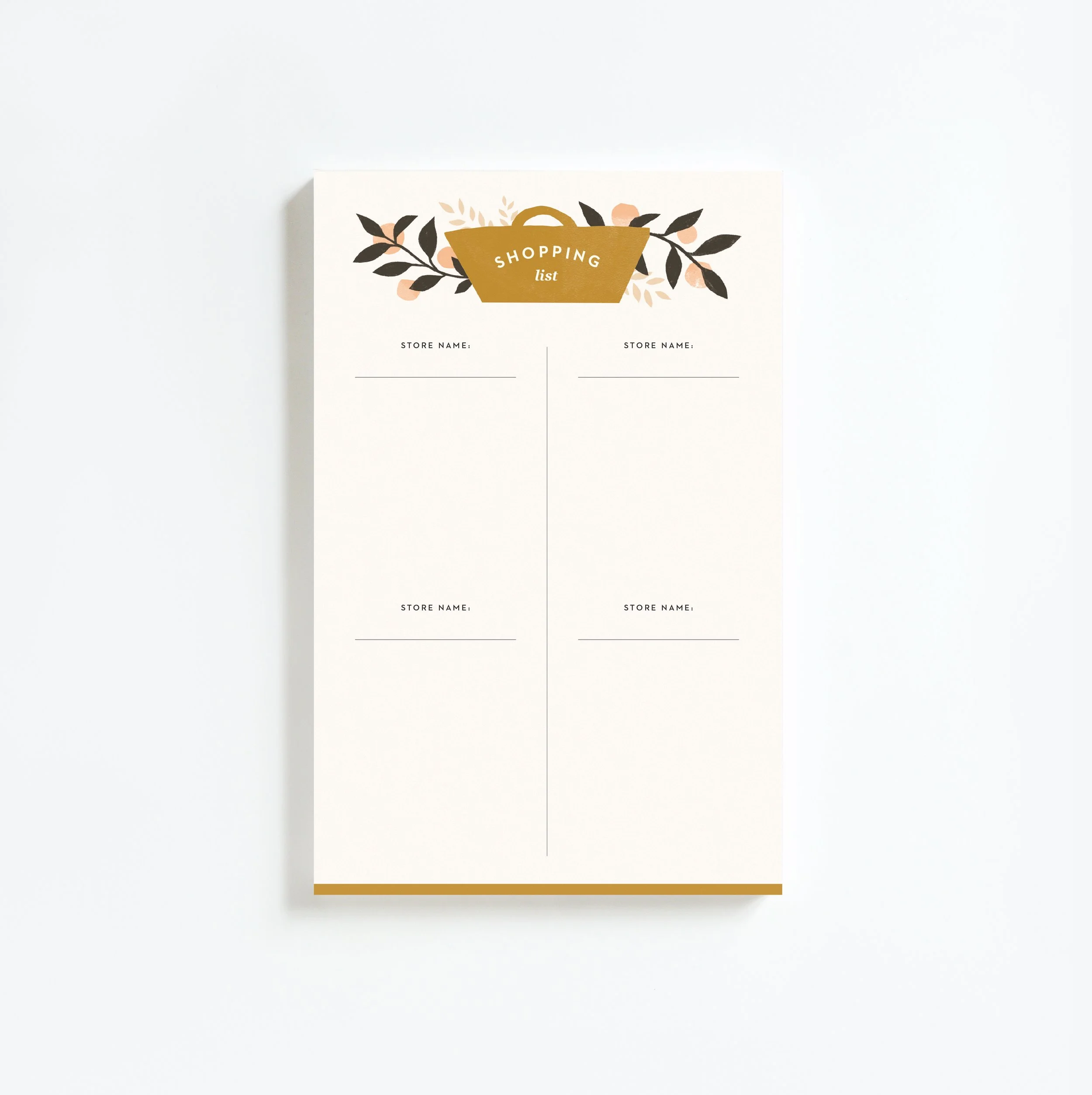 Shopping List Notepad