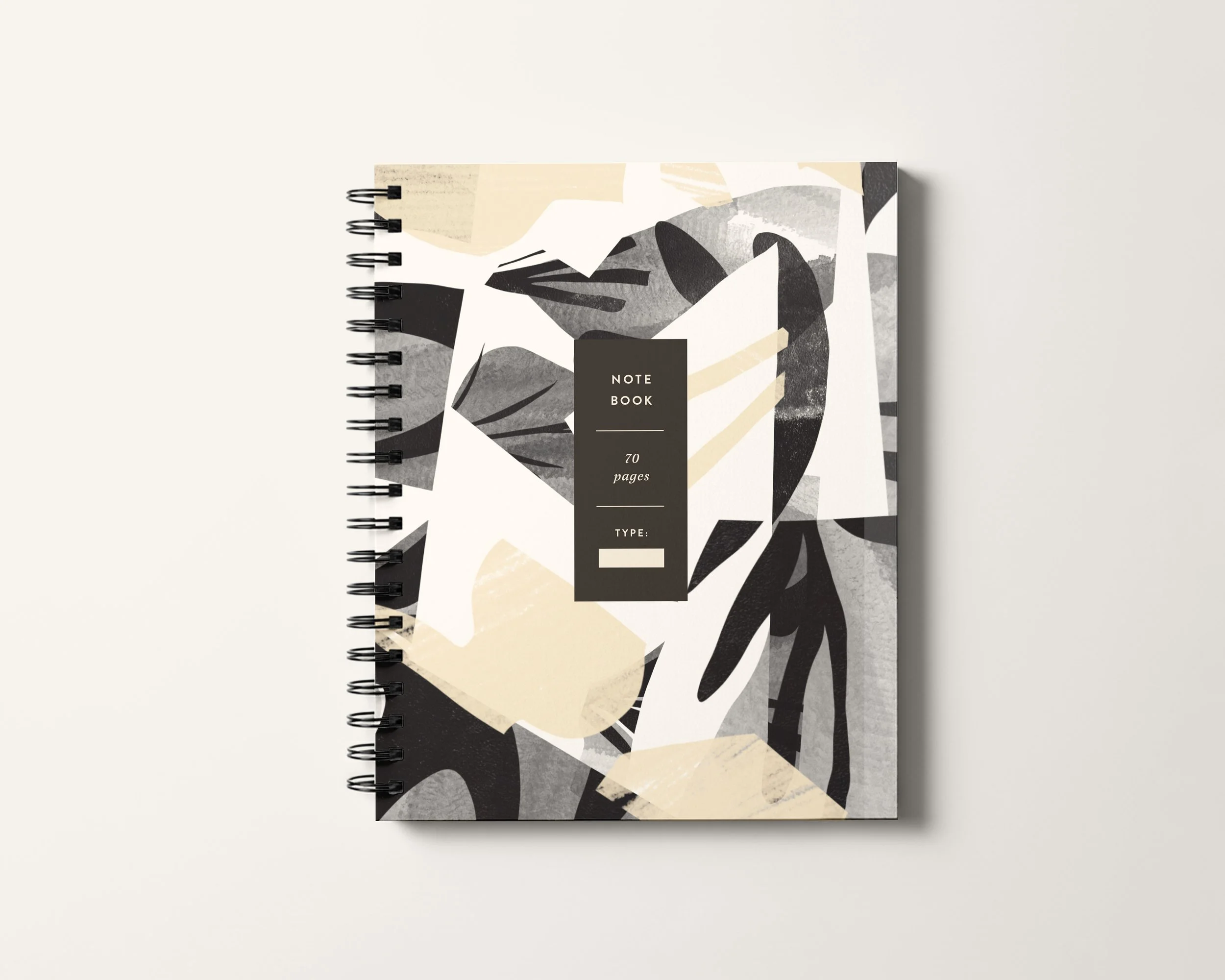 Abstract Large Notebook