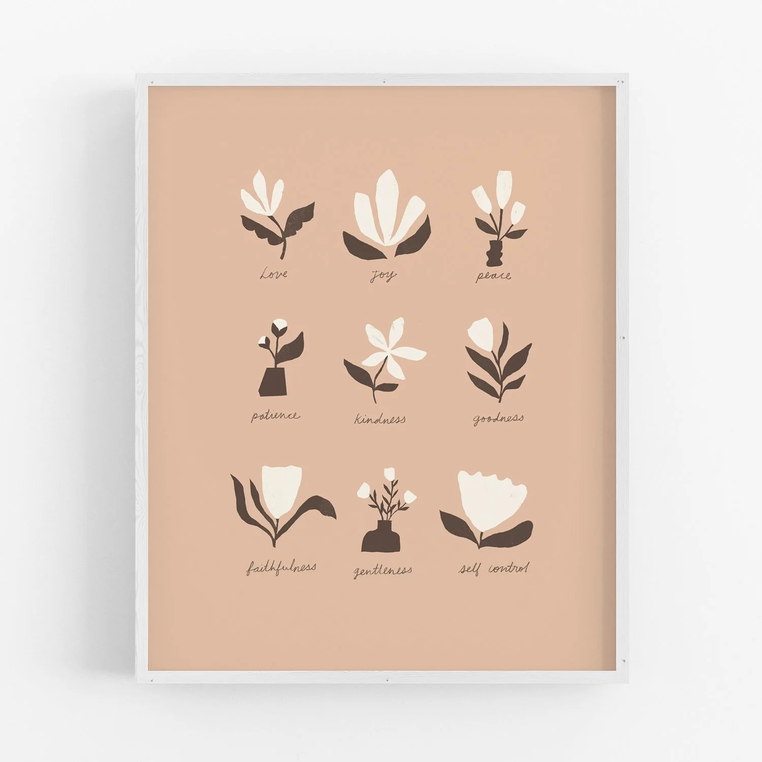 Fruit of the Spirit Art Print / Pink
