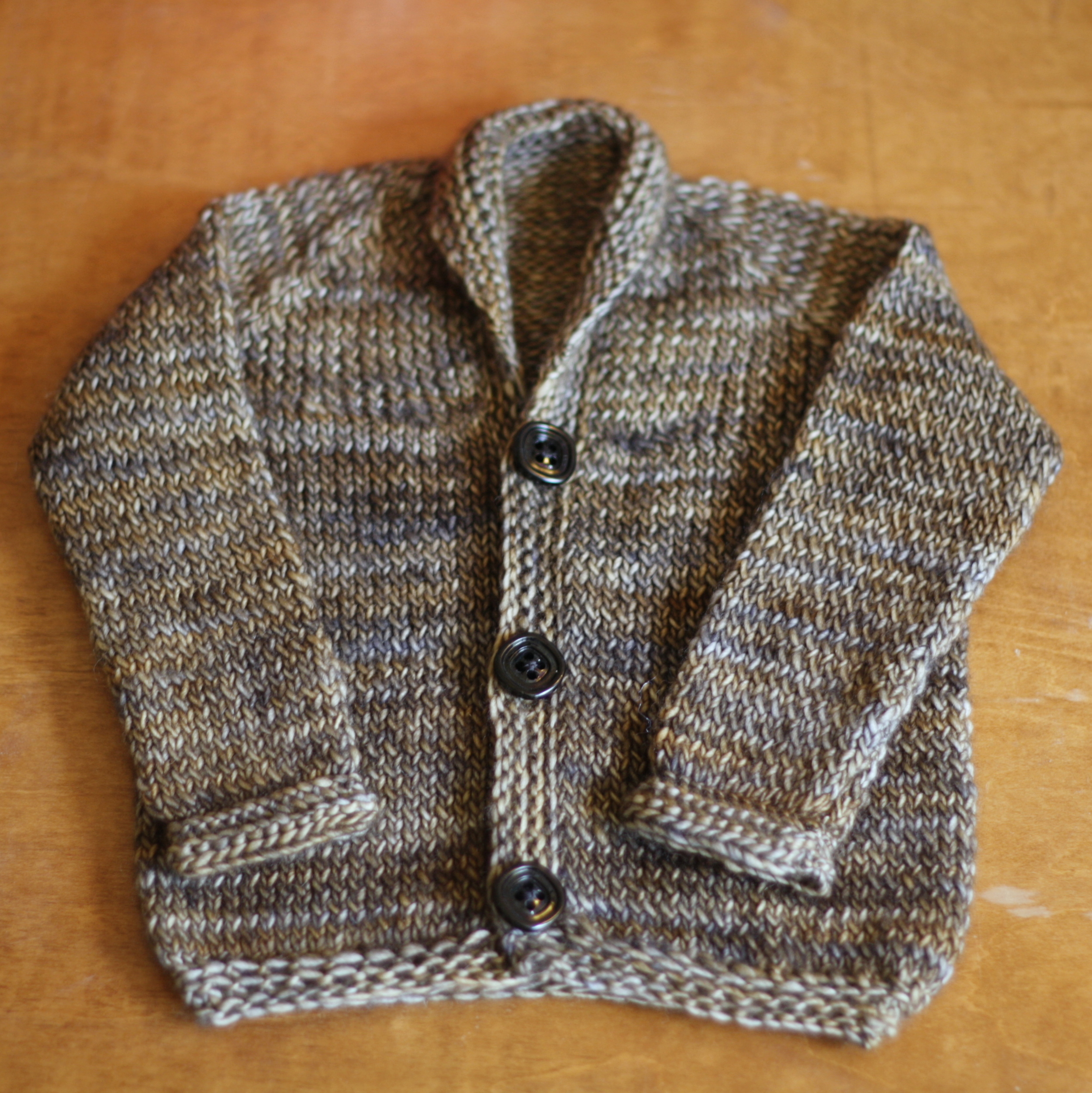 Beginner easy baby cardigan knitting pattern
