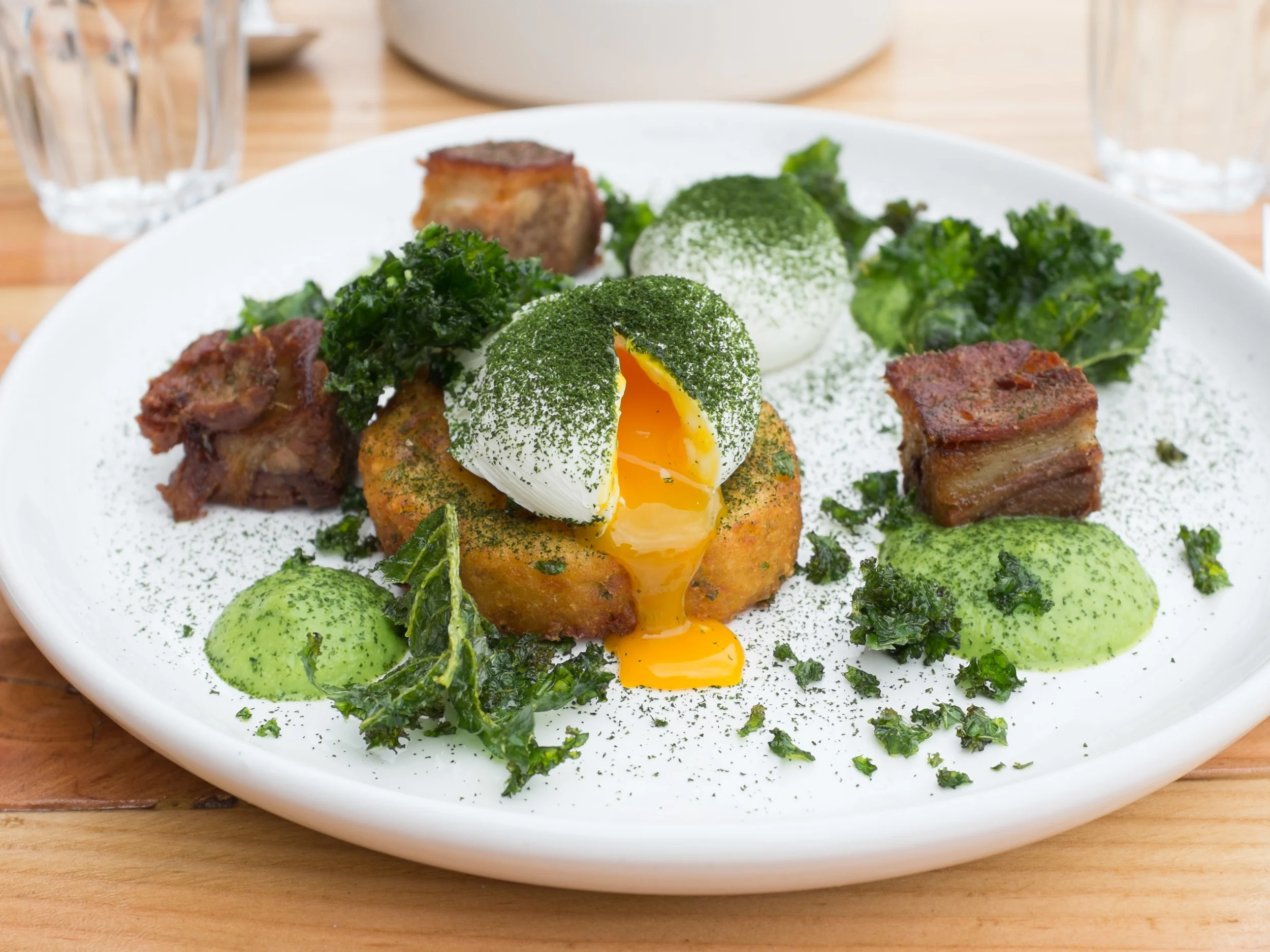 Green eggs and ham dish. IMAGE: Thanh Do